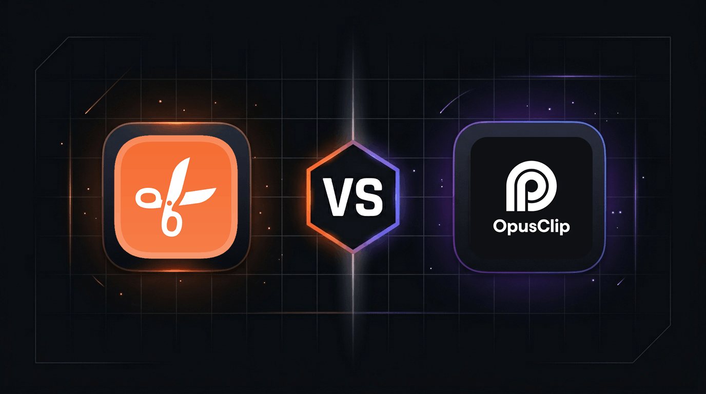 ClipAgent (native Mac app) versus OpusClip (cloud-based web app) comparison